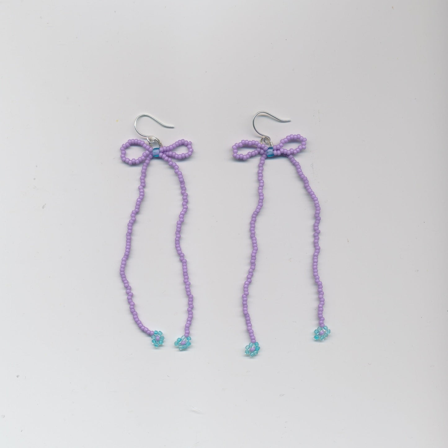 Bow Earrings in Lavender